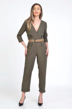 Curea camel din piele sintetica cu catarama metalica argintie si strasuri 4cm