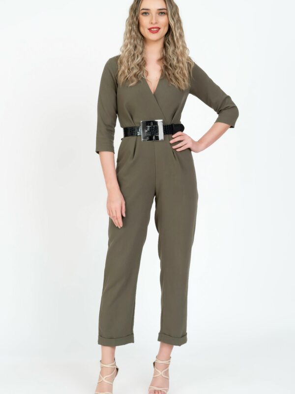 Curea piele naturala neagra print croco Dorina