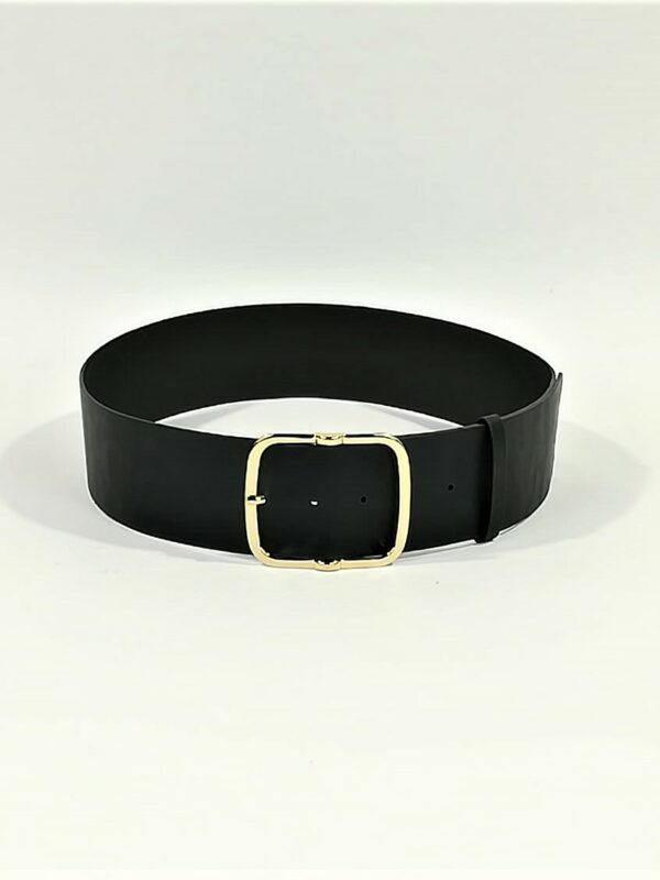 Curea piele sintetica neagra Sandra