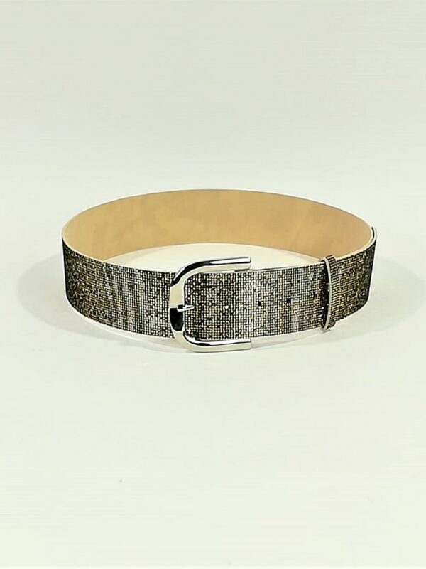Curea glitter elegant auriu square Rivelazione
