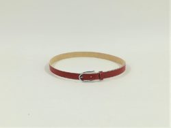 Curea piele sintetica rosie cu model Rosso