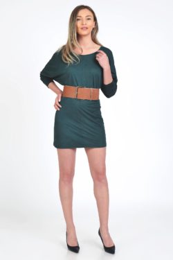 Curea maro piele sintetica cu catarama metalica argintie 8cm