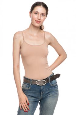 Curea Mabotex imitatie piele bronz si catarama metalica ovala argintie  4 cm