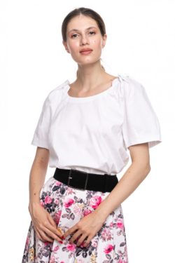 Curea imitatie piele neagra Gina