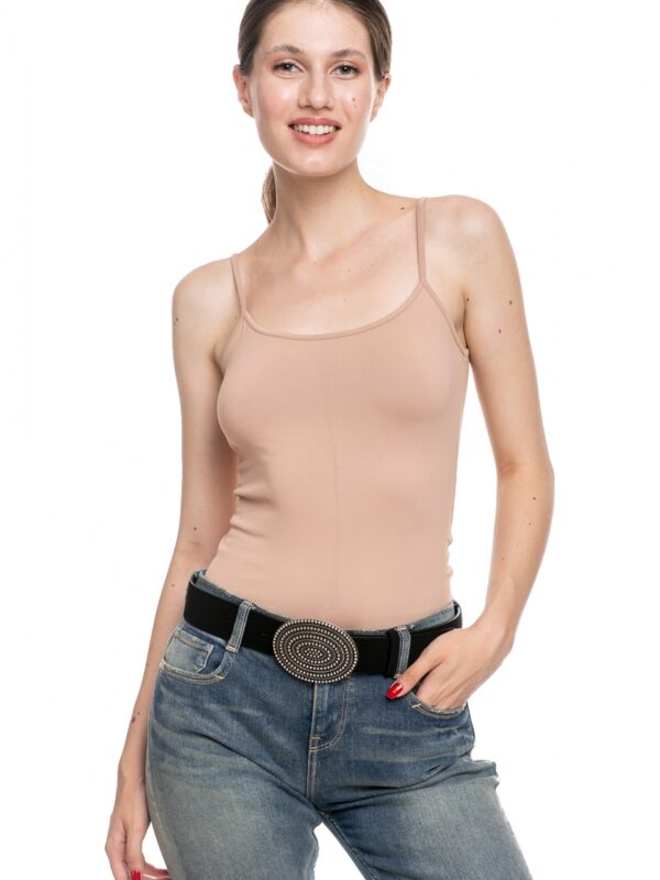 Curea imitatie piele neagra 4cm