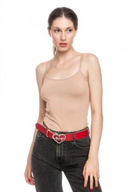 Curea Mabotex piele naturala rosie Red Heart