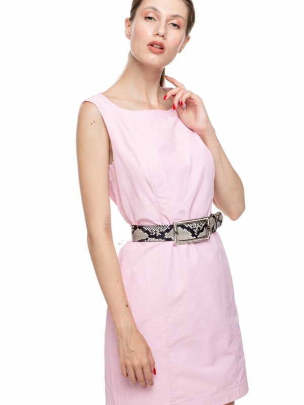 Curea piele naturala print sarpe Moira
