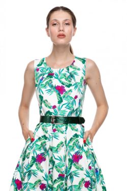 Curea din piele verde metalizat si catarama argintie 3.5 cm