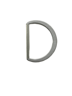 Set 20 inele metalice (anouri) argintiu mat Mabo 2.5 cm