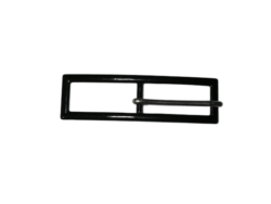 Set 5 catarame metalice cu ac emailate negru lucios Mabo 1,4 cm