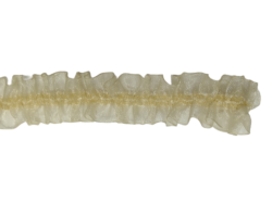 Rola 30 metri organza elasticizata natur/bej Mabo latime 2.5 cm