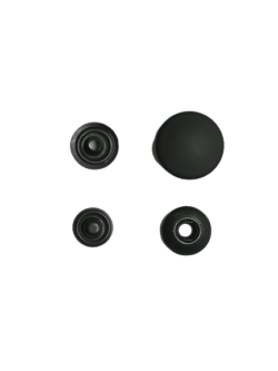 Set 20 capse metalice din 4 parti navy mat Mabo L.24 1.5 cm