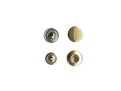 Set 12 capse metalice din 4 parti aurii Mabo 1.2 cm