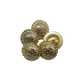 Set de 20 nasturi metalici cu picior aurii Mabotex 2.8cm