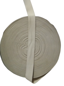 Rola 100 metri banda poliester bej inchis Mabotex 3 cm