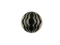 Set 20 nasturi metalici culoare auriu pal/negru Mabotex 2.2 cm