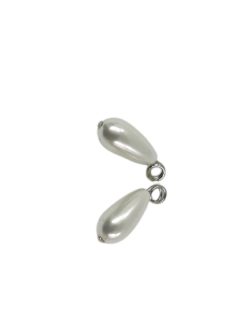 Set de 50 nasturi/aplicatii  tip perla lacrima Mabotex 2cm x 0.8cm