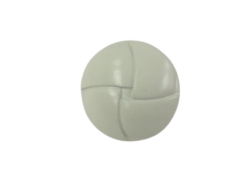 Set 10 nasturi metalici cu picior emailati albi Mabo 2.2 cm