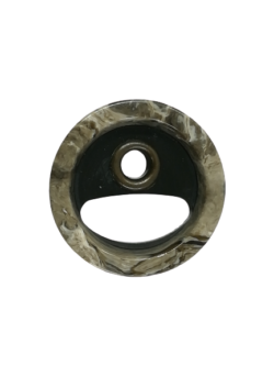 Set 20 nasturi poliester melanj si ochet metalic Mabo L.40 2.5 cm