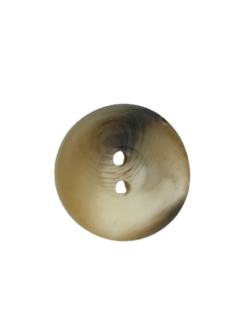 Set 100 nasturi poliester cu 2 gauri culoare imitatie corn Mabotex 2 cm