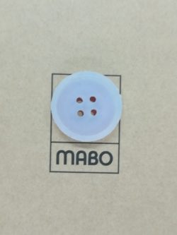 Set 100 nasturi 4 gauri din cauciuc natural alb semitransparent Mabo L.32 2 cm