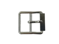 Set 5 bucati catarame metalice cu ac si rola patrata argintii Mabo 2 cm