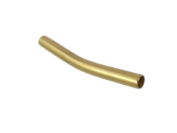 Set 2 tuburi metalice ornamentale auriu mat Mabo lungime 8 cm