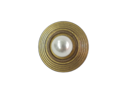 Set 6 nasturi metalici cu picior finisaj auriu invechit Mabo L.40 2.5 cm