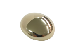 Set 10 nasturi nylon cu picior auriu superlucios Mabo L.44 2.8 cm