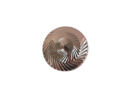 Set 8 nasturi nylon cu picior pink-gold Mabotex 2.8cm