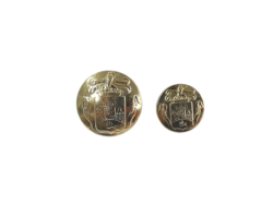 Set 20/10 nasturi metalici cu picior aurii Mabotex 1.5cm/2cm
