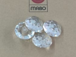 Set 50 nasturi nylon cu picior transparenti Mabo 2 cm