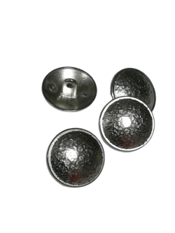 Set 10 nasturi metalici cu picior argintii Mabotex 2.2cm