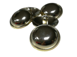 Set 6 nasturi metalici cu picior aurii Mabotex 2.8cm