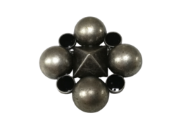 Brosa metalica antic silver 4cm