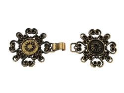 Inchidere metalica doua parti antic gold Mabotex