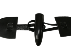 Set 4 inchideri tip brandenburg negre Mabotex 5cm