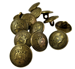 Nasturi metalici antic gold 1.5cm