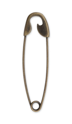 Set 6 ace de siguranta supradimensionate antic gold Mabotex 9.9 cm