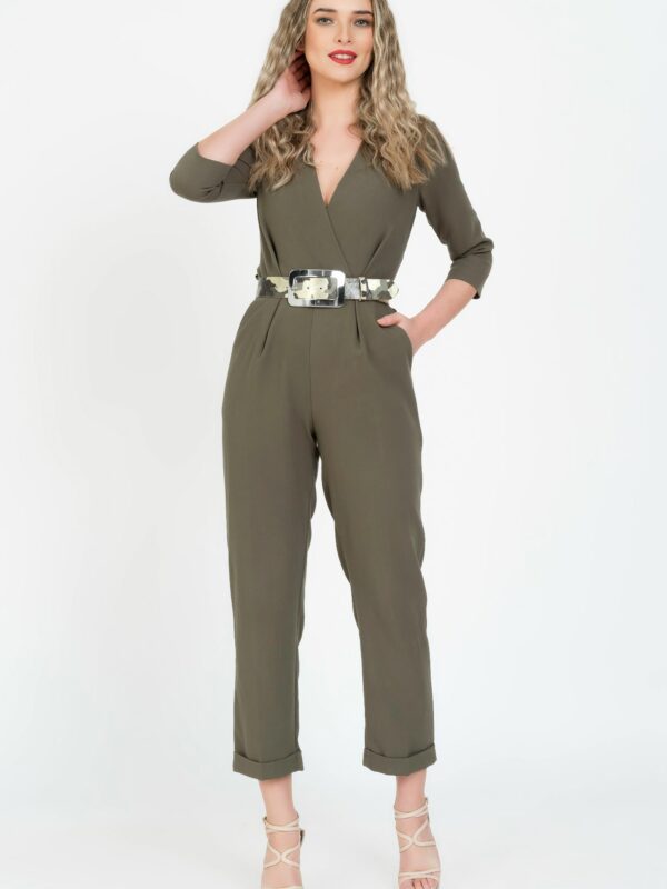 Curea piele naturala camuflaj Salamander