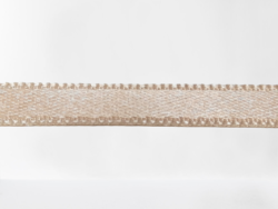 Rola 25 metri banda satinata 100% poliester roz pal 6mm