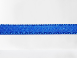 Rola 25 metri banda satinata 100% poliester albastra 6mm