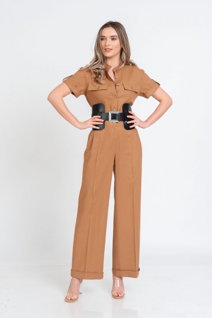 Brau dama piele naturala neagra Simmetry