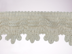 Rola 10 metri dantela poliester bej 3cm Mabotex