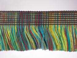 Rola 10 metri banda cu franjuri poliester multicolori 3.5cm Mabotex