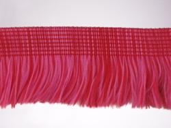 Rola 10 metri banda franjuri poliester rosie 3.5cm Mabotex