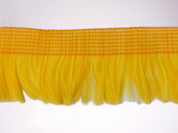 Rola 10 metri banda franjuri poliester portocalii 3.5cm Mabotex