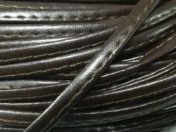 Rola 20 metri piping din piele sintetica maro ,0.5cm