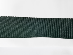 Rola 25 metri banda poliester 100 % gros grain fina verde 1cm