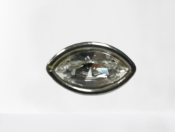 Set 10 nasturi metalici cu picior si cristale Swarovski / Mabotex
